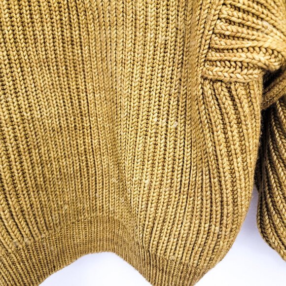 Misha & Puff Fisherman Cardigan Sweater in Antique Brass XS/S - Picture 5 of 9